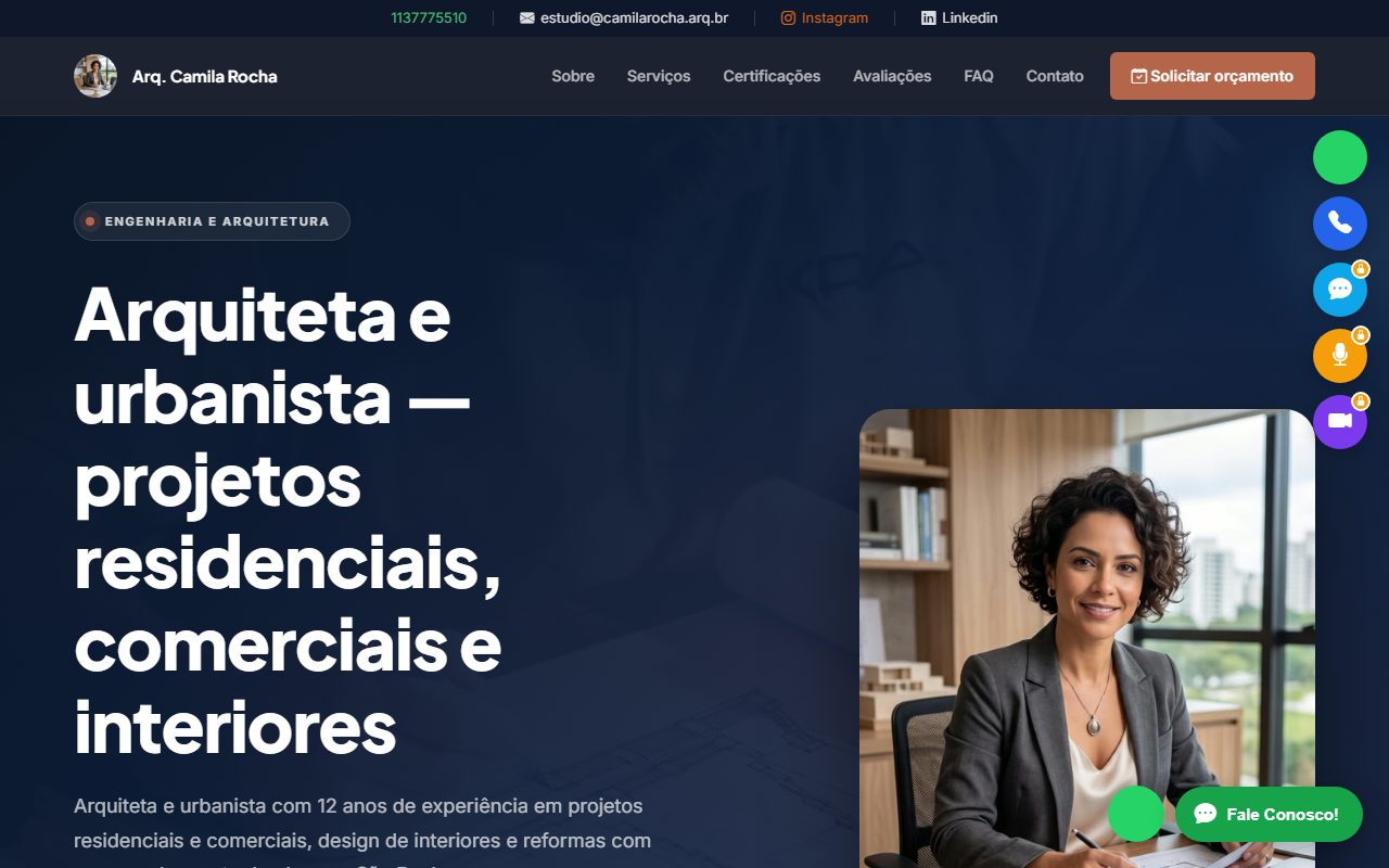 Prévia de Portfólio de Arquitetura
