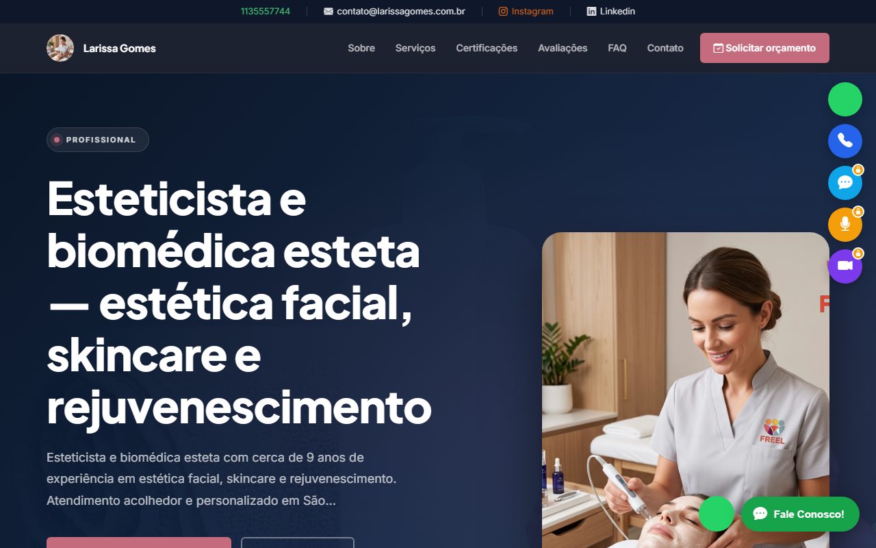 Prévia de Estúdio de Estética