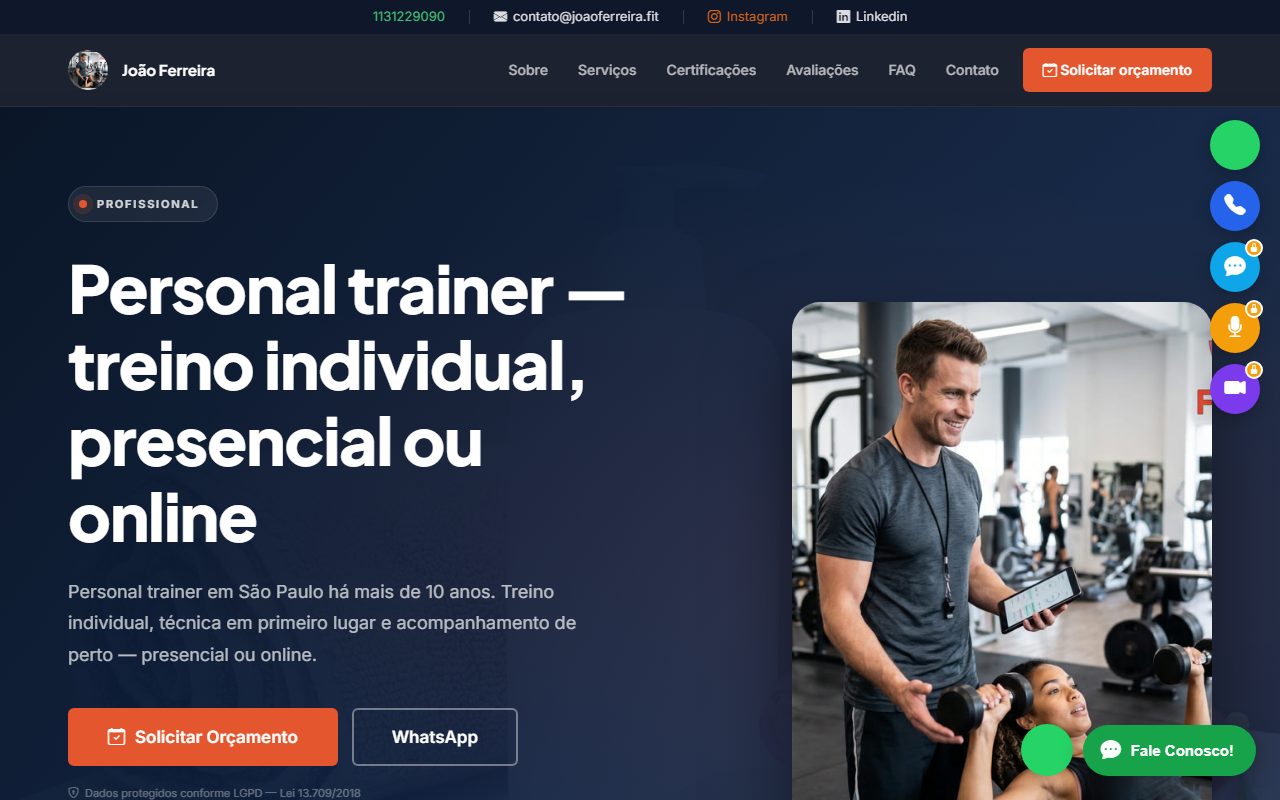 Prévia de Personal Trainer