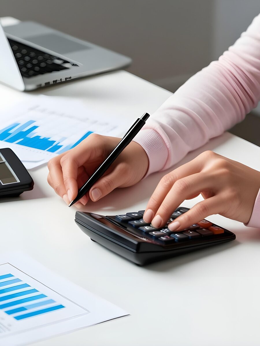 Conferência de números no escritório